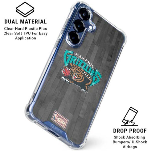 NBA Memphis Grizzlies Hardwood Classics Galaxy S25 Clear Case